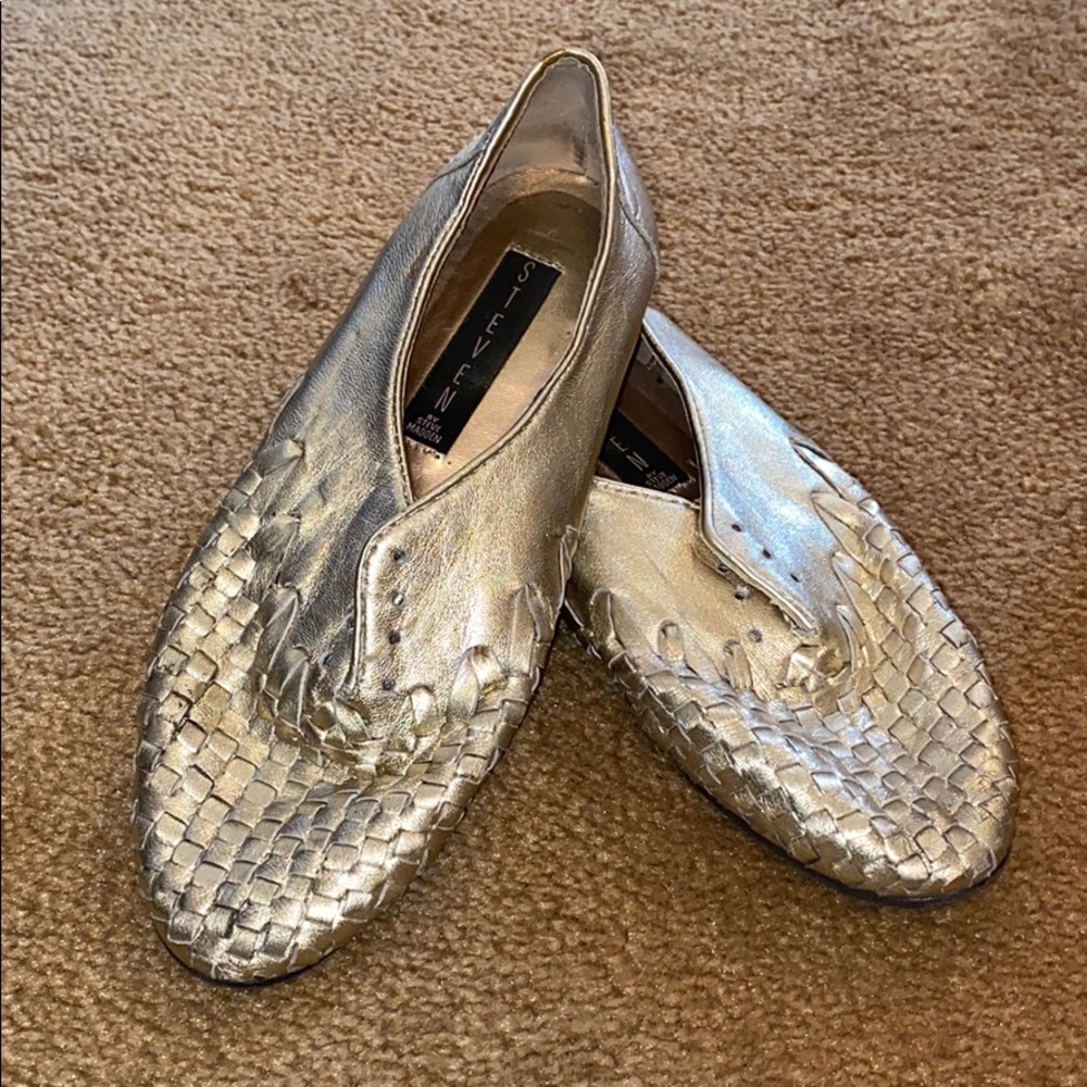 Gold Slip Ons